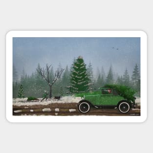 Christmas Tree Hunters Sticker